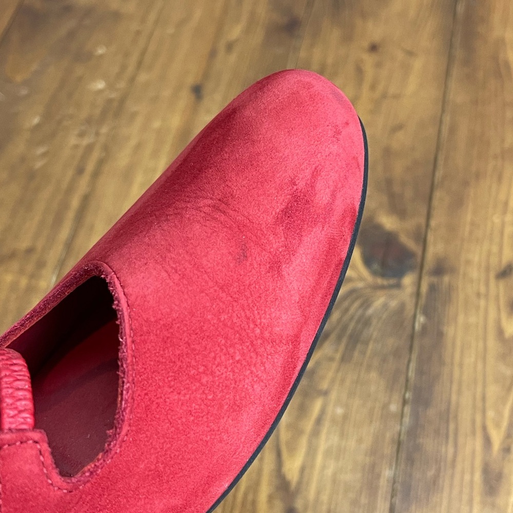 Arche size 37 red Nubuck leather double strap Mary Jane style shoes - Picture 11 of 11